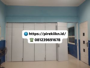 partisi geser ruang sekolah
